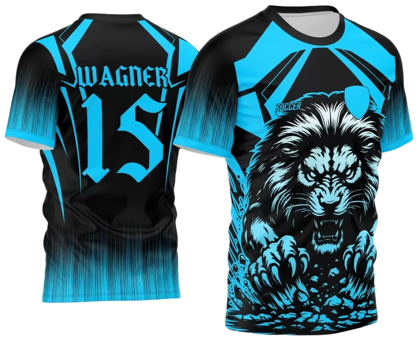 Arte Vetor Camisa Interclasse Leão 2024 Azul