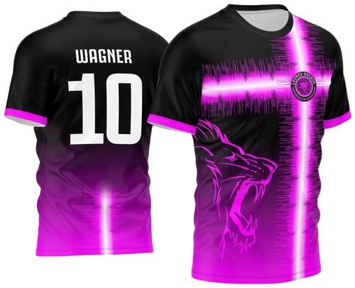 Arte Vetor Camisa Interclasse Leão 2024 Rosa