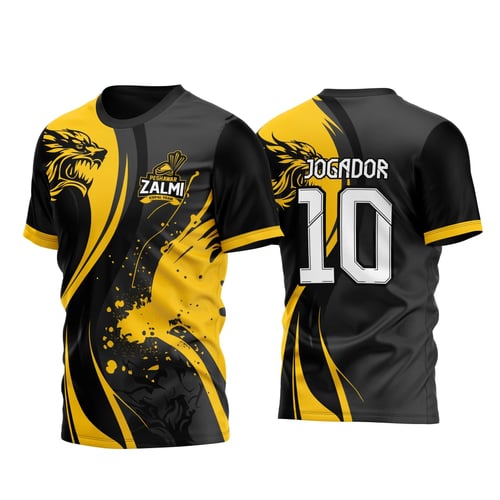 Arte Vetor Camisa InterClasse Preto e Amarelo Coiote