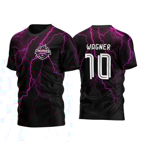 Arte Vetor Camisa InterClasse Raios Relâmpagos Roxos