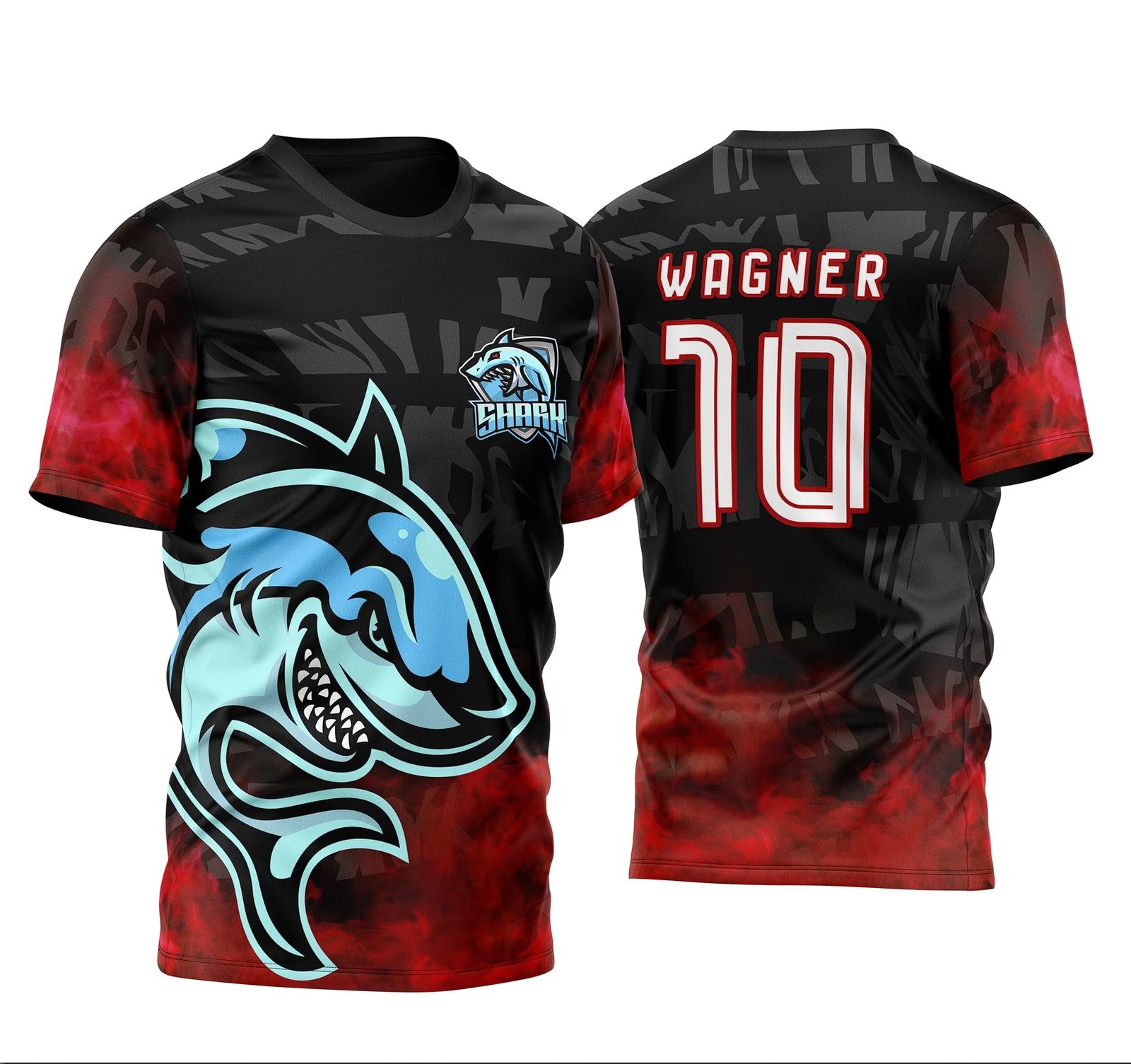 Arte Vetor Camisa InterClasse Shark Tubarão 2023 Azul Mod 2