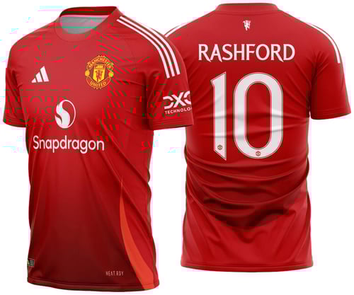 Arte Vetor Camisa Manchester United Titular 2024 - 2025