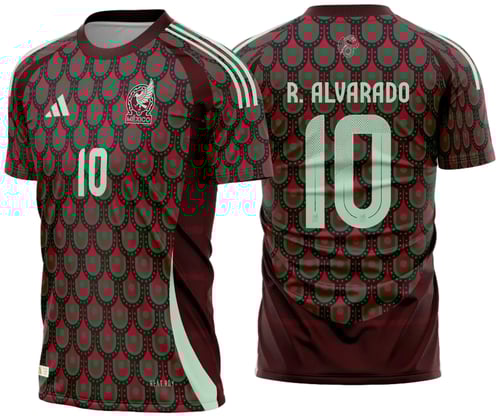 Arte Vetor Camisa Mexico Titular 2024 - 2025