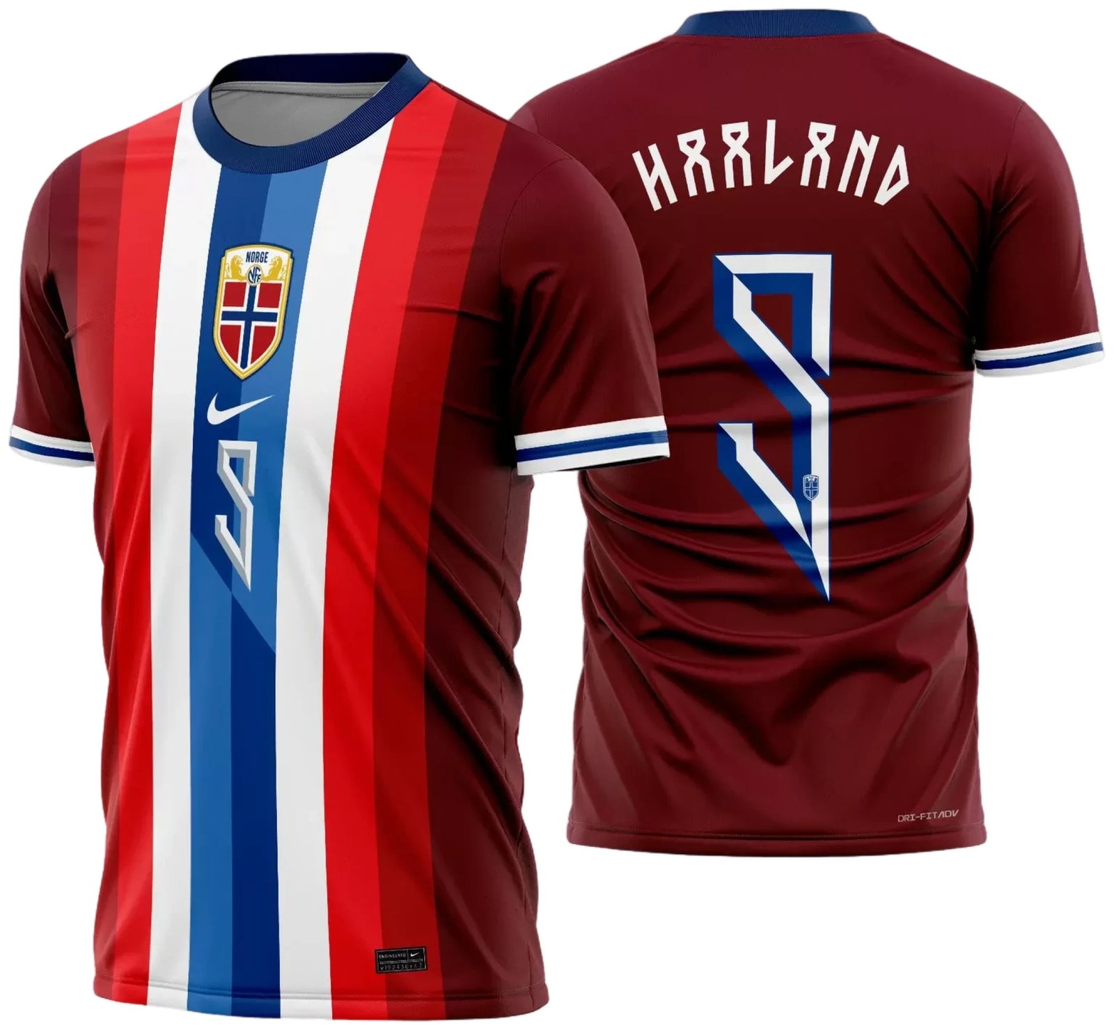Arte Vetor Camisa Noruega Titular 2024 - 2025