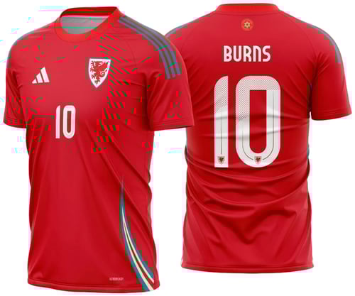 Arte Vetor Camisa Pais de Gales Titular 2024 - 2025