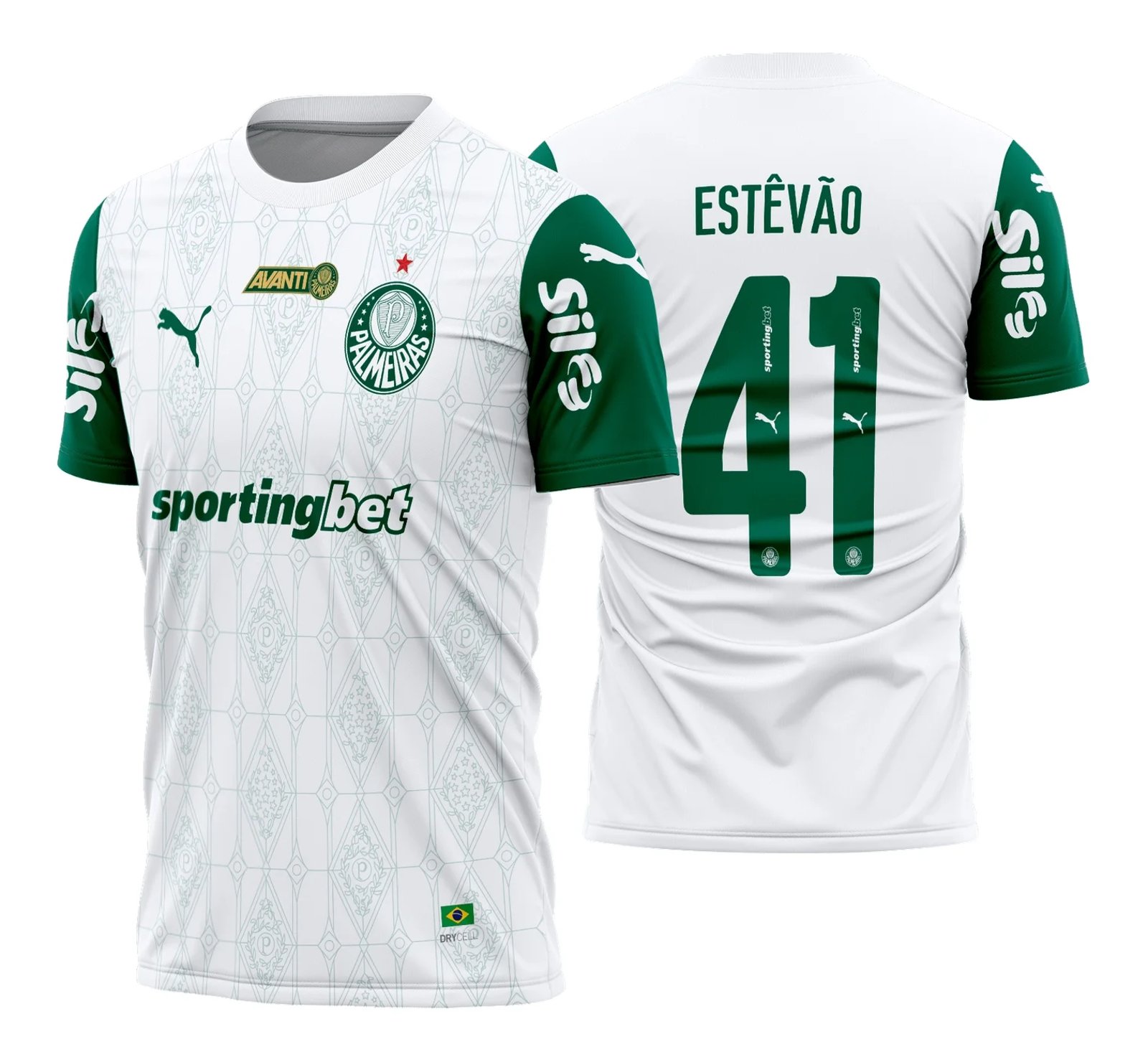 Arte Vetor Camisa Palmeiras Reserva 2025 - 2026