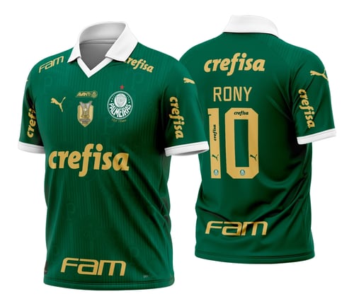 Arte Vetor Camisa Palmeiras Titular 2024 - 2025