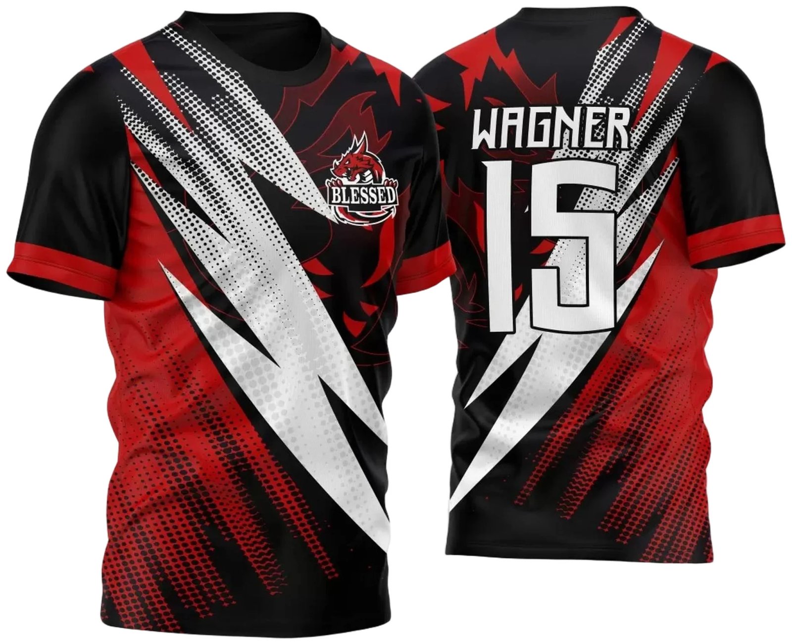 Arte Vetor Camisa Para InterClasse 2023 Dragão Vermelho