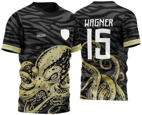 Arte Vetor Camisa Para InterClasse 2023 Polvo Dourado