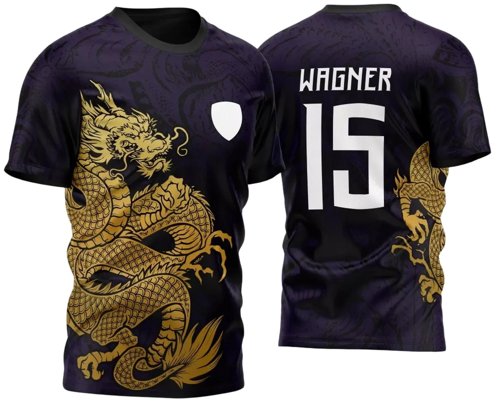 Arte Vetor Camisa Para InterClasse Dragão Dourado Vol 002 2023