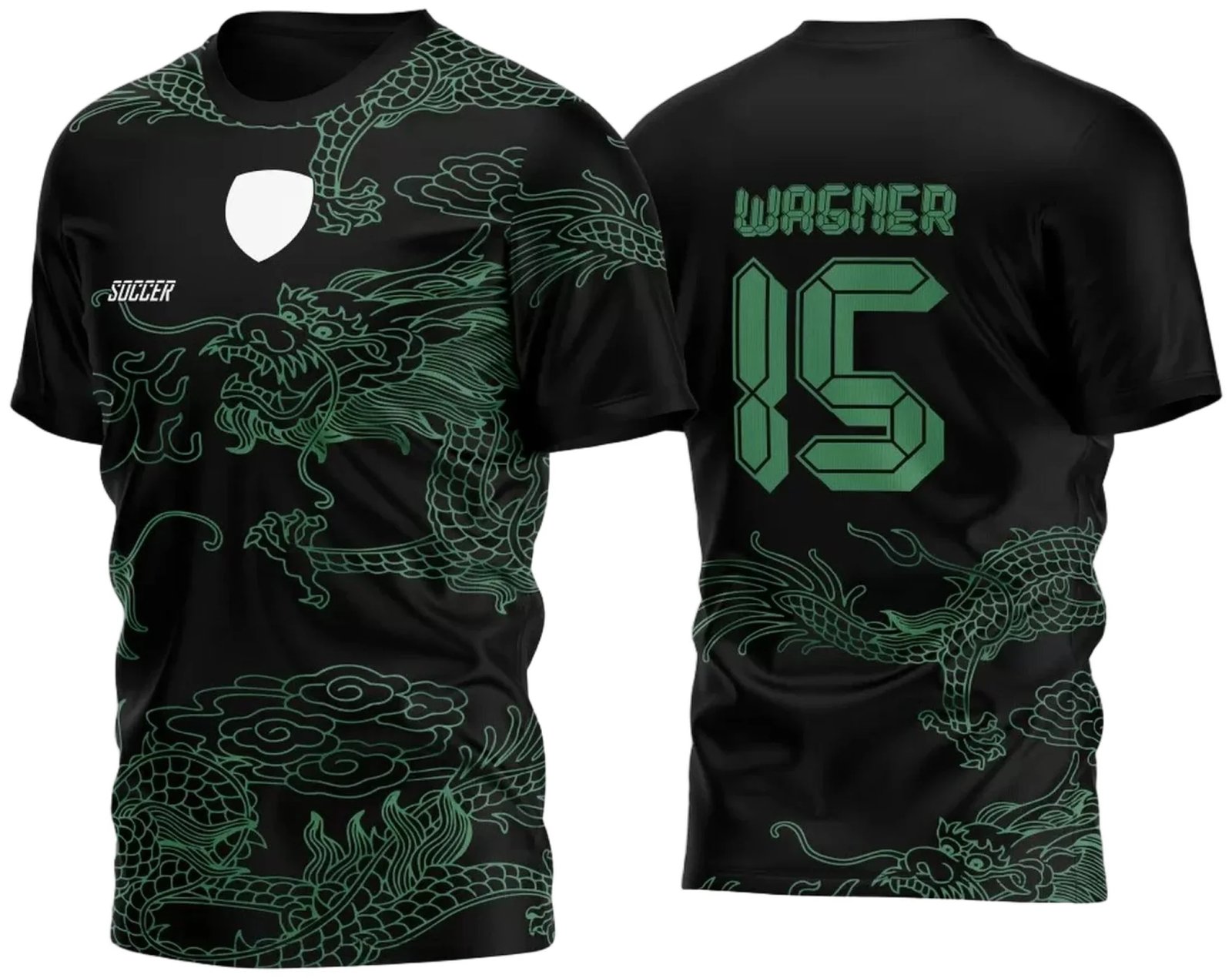 Arte Vetor Camisa Para InterClasse Dragões Verde M002 2023