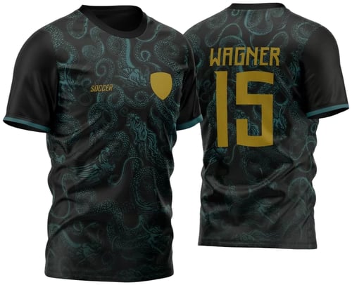 Arte Vetor Camisa Para InterClasse Fundo Padrão Dragões Verde 2023