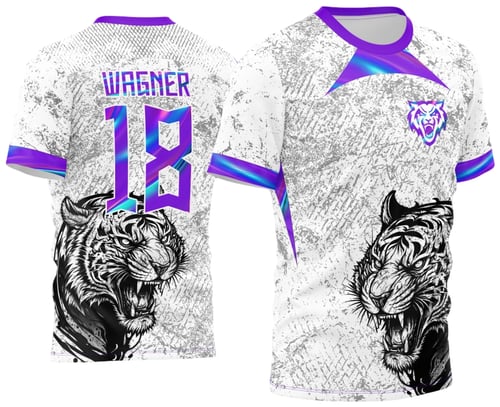 Arte Vetor Camisa Para InterClasse Tigre Branca e Olografica 2025