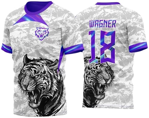 Arte Vetor Camisa Para InterClasse Tigre Branca e Olografica 2025 M2