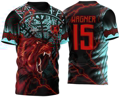 Arte Vetor Camisa Para InterClasse Urso Feroz Celta 2023 Modelo 1