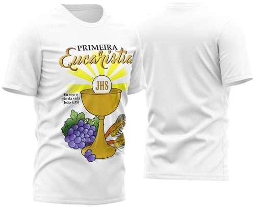 Arte Vetor Camisa Para Primeira Eucaristia Primeira Comunhão 2023 Modelo 3