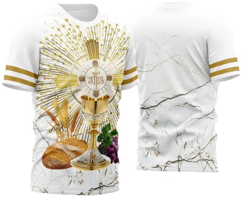 Arte Vetor Camisa Para Primeira Eucaristia Primeira Comunhão 2023 Modelo 12