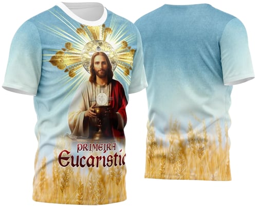 Arte Vetor Camisa Para Primeira Eucaristia Primeira Comunhão 2023 Modelo 18