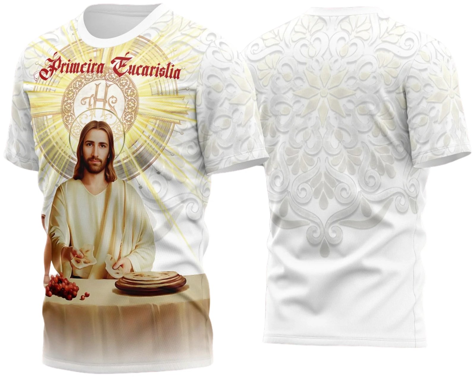 Arte Vetor Camisa Para Primeira Eucaristia Primeira Comunhão 2023 Modelo 20