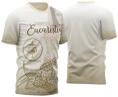 Arte Vetor Camisa Para Primeira Eucaristia Primeira Comunhão 2023 Modelo 23