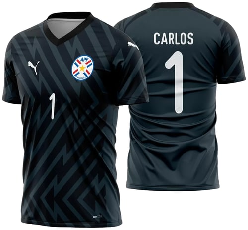 Arte Vetor Camisa Paraguai Goleiro 2024 - 2025