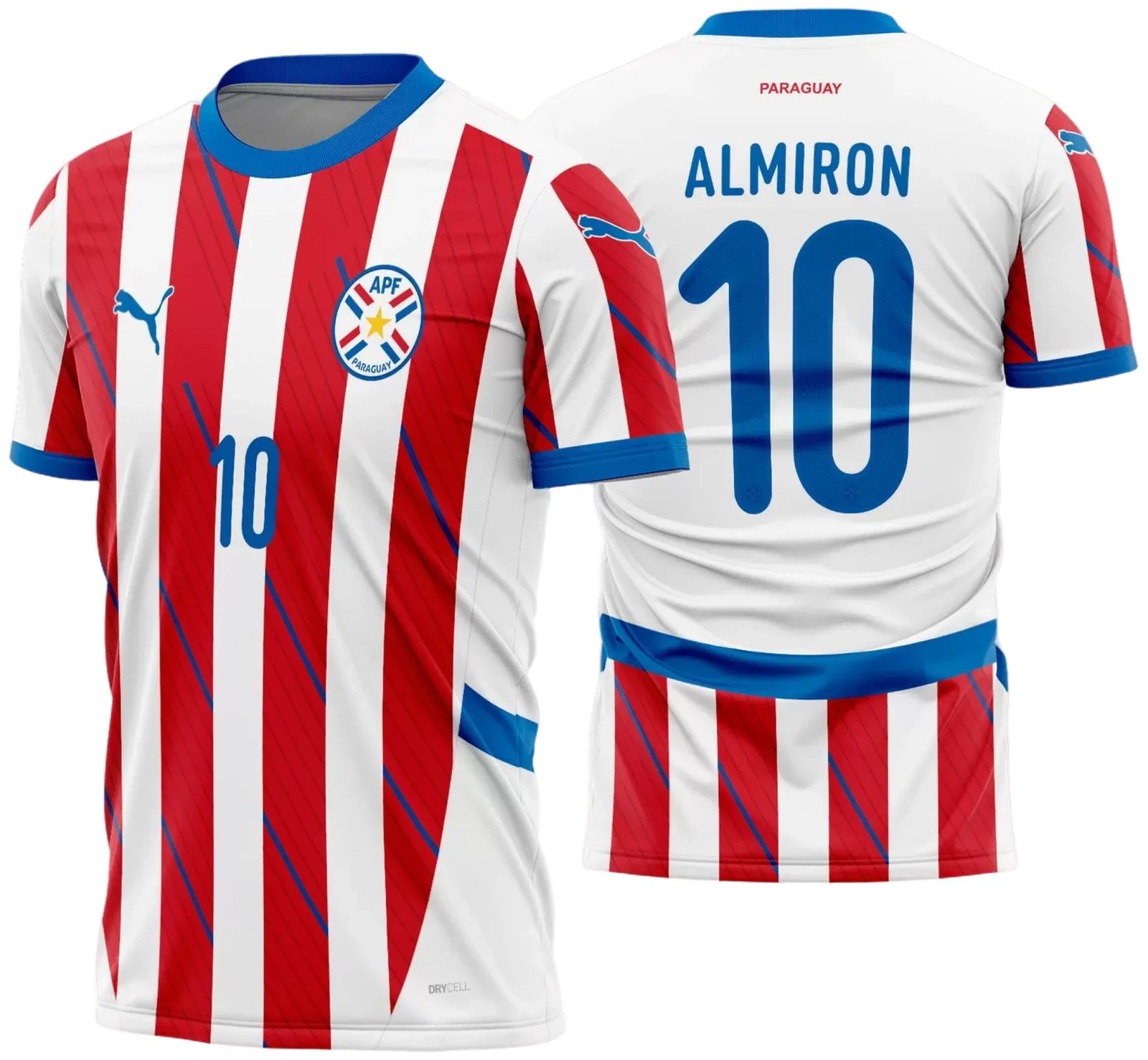 Arte Vetor Camisa Paraguai Titular 2024 - 2025