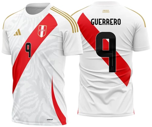 Arte Vetor Camisa Peru Titular 2024 - 2025