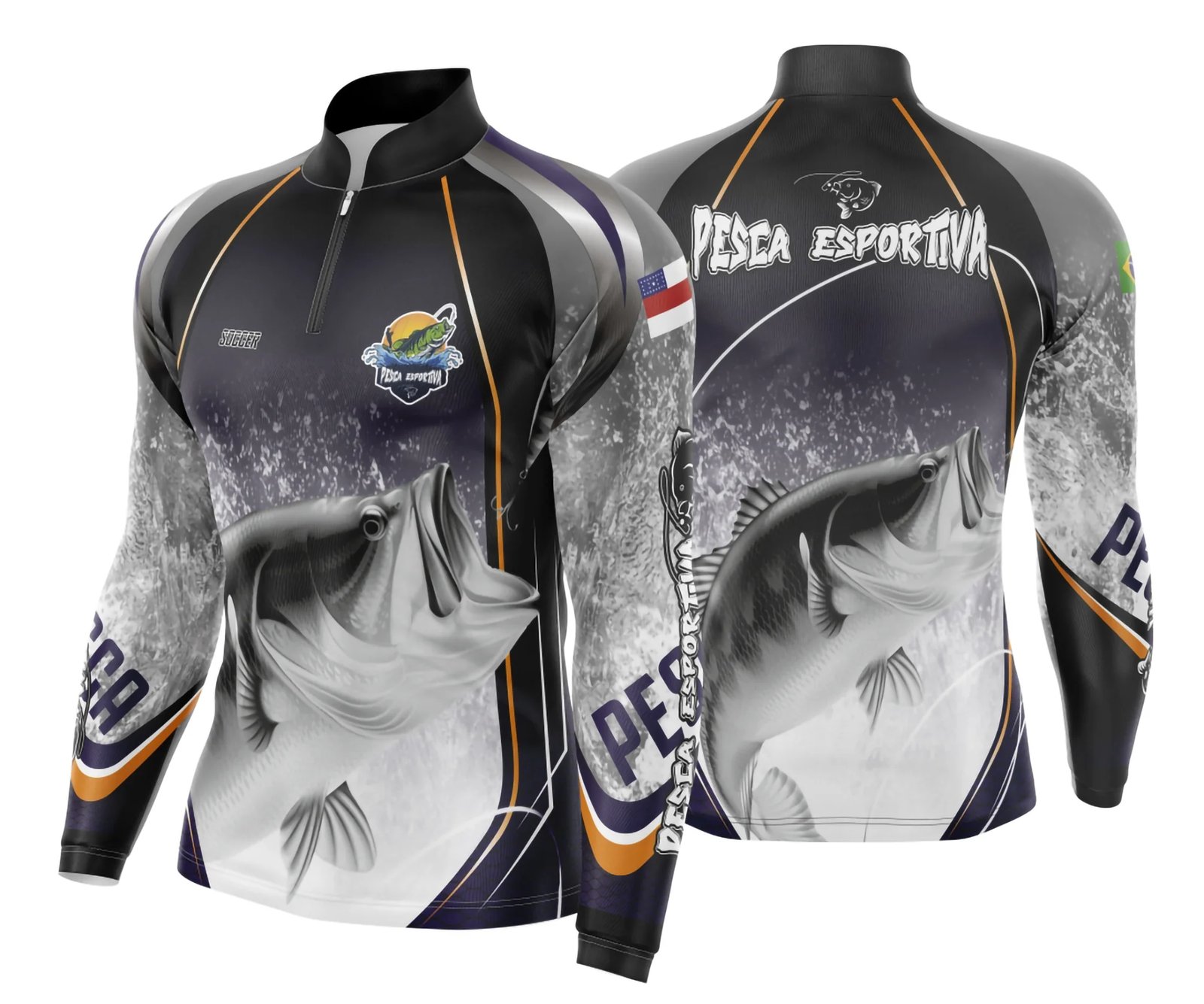 Arte Vetor Camisa Pesca Esportiva | Modelo 03