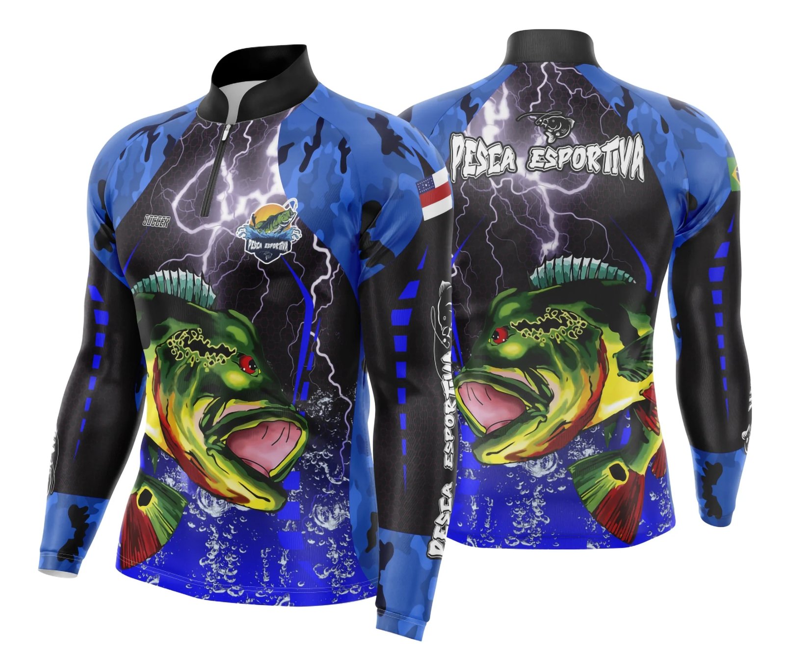 Arte Vetor Camisa Pesca Esportiva | Modelo 07