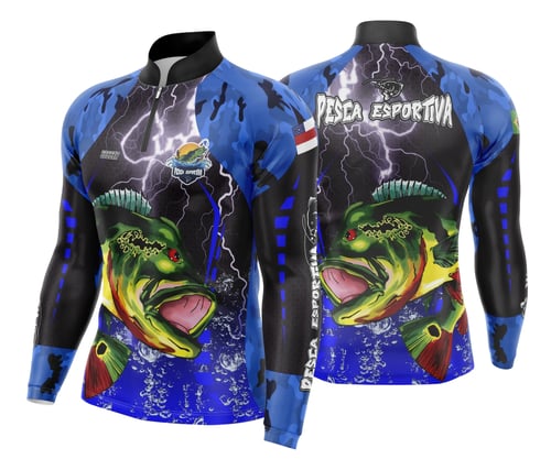 Arte Vetor Camisa Pesca Esportiva | Modelo 07