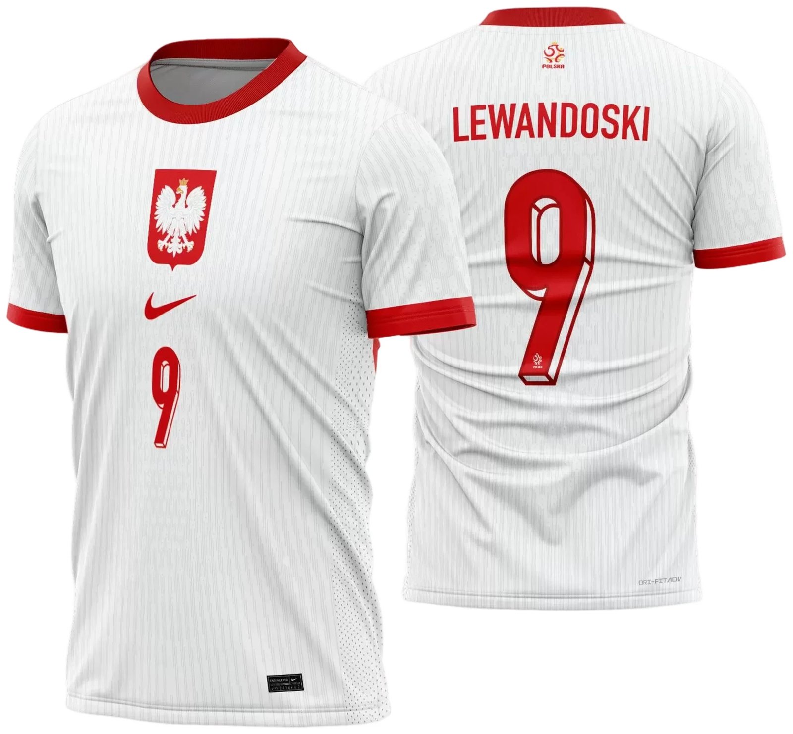 Arte Vetor Camisa Polônia Titular 2024 - 2025