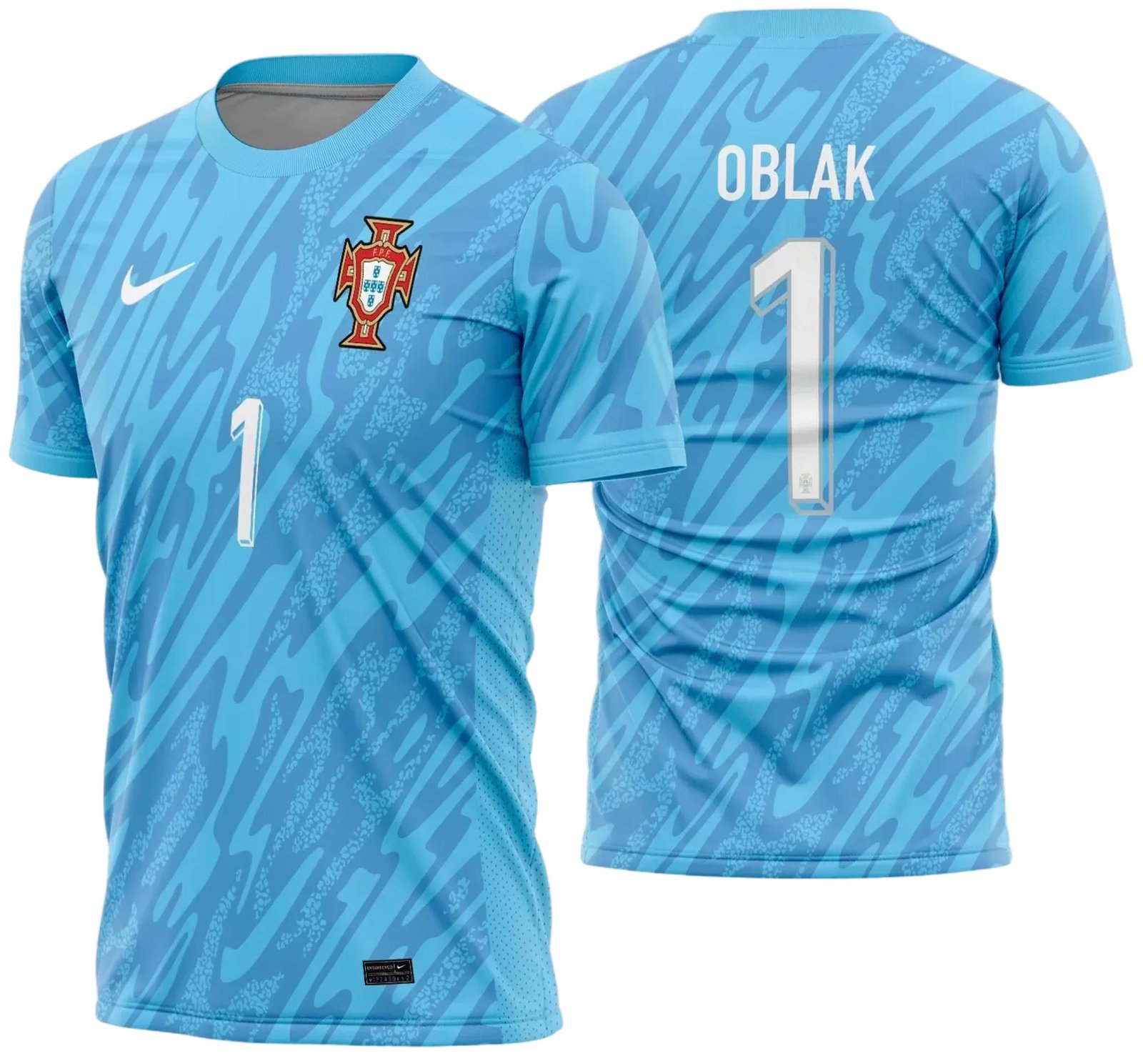 Arte Vetor Camisa Portugal Goleiro 2024 - 2025