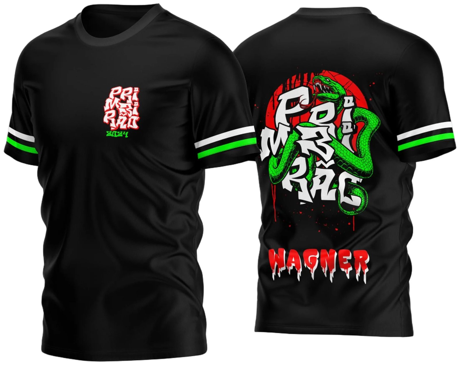 Arte Vetor Camisa Primeirão 2024 Cobra Verde