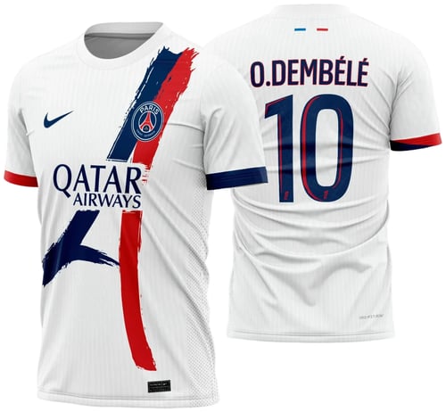 Arte Vetor Camisa PSG Reserva 2024 - 2025