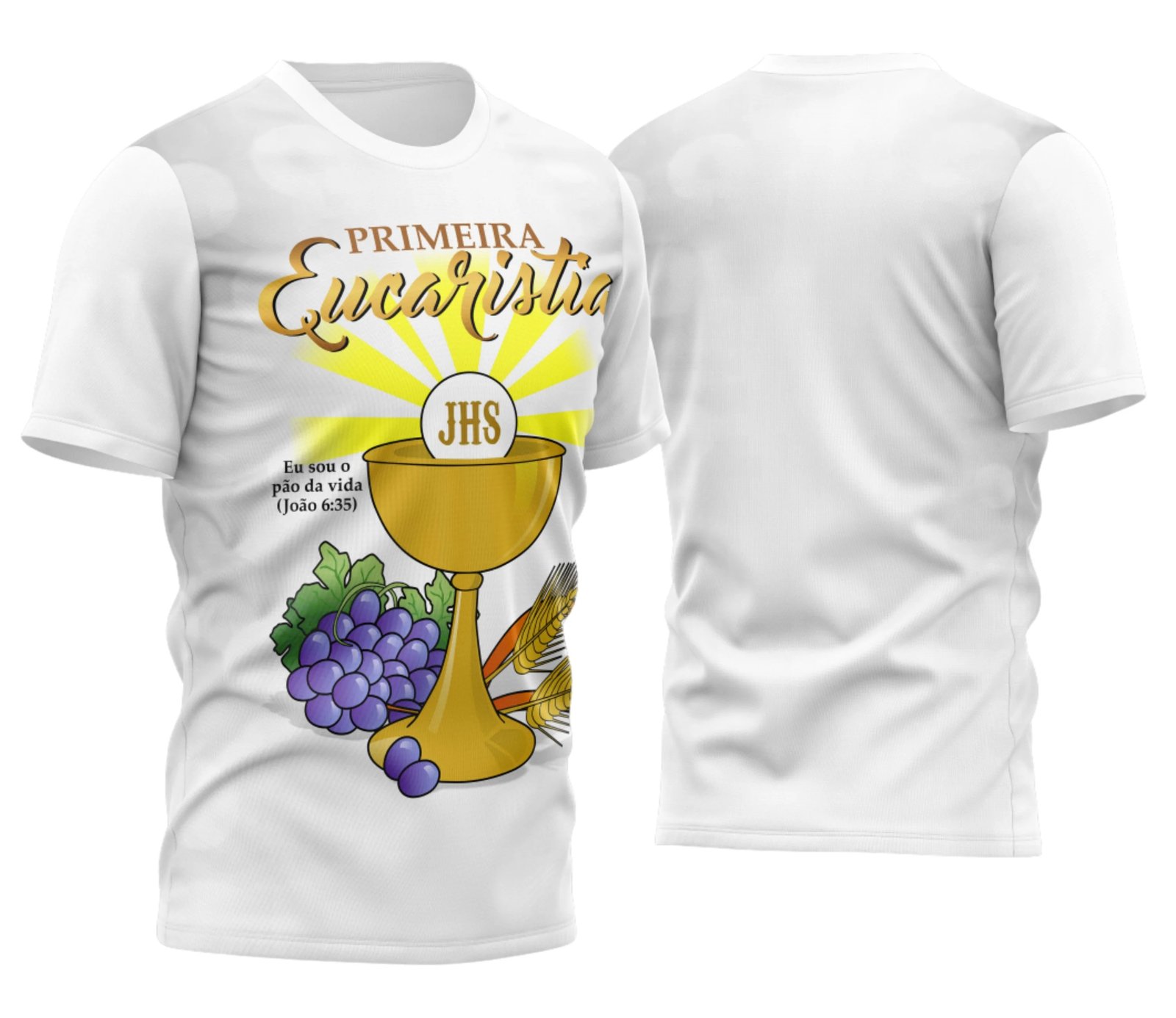 Arte Vetor Camisa Religião - Eucaristia | Modelo 05