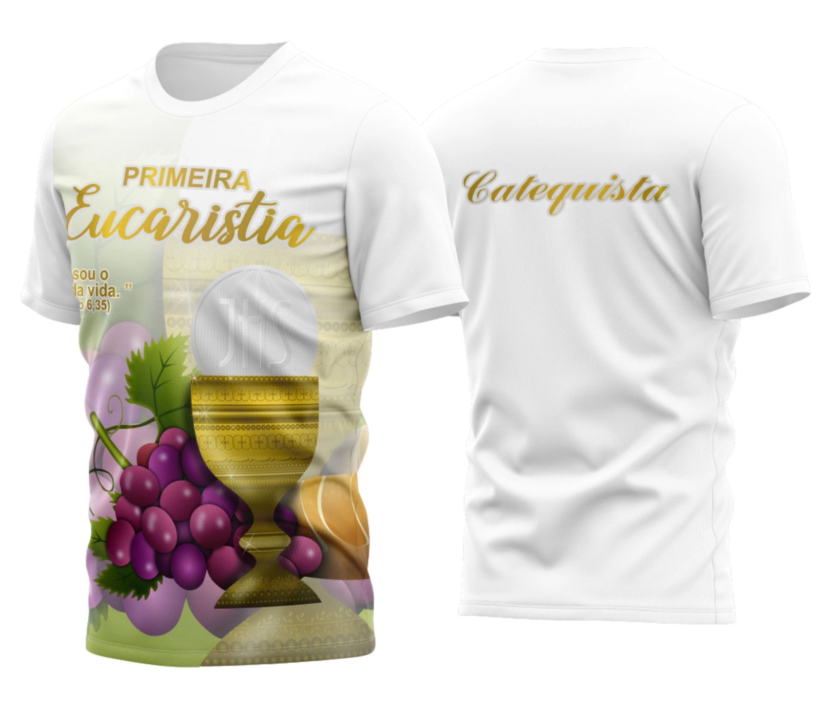 Arte Vetor Camisa Religião - Eucaristia | Modelo 12