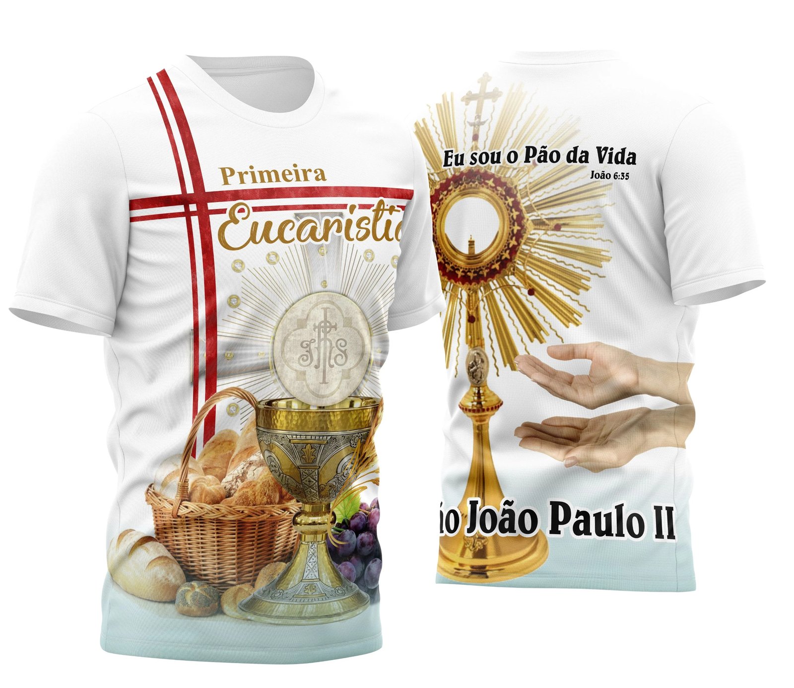 Arte Vetor Camisa Religião - Eucaristia | Modelo 13