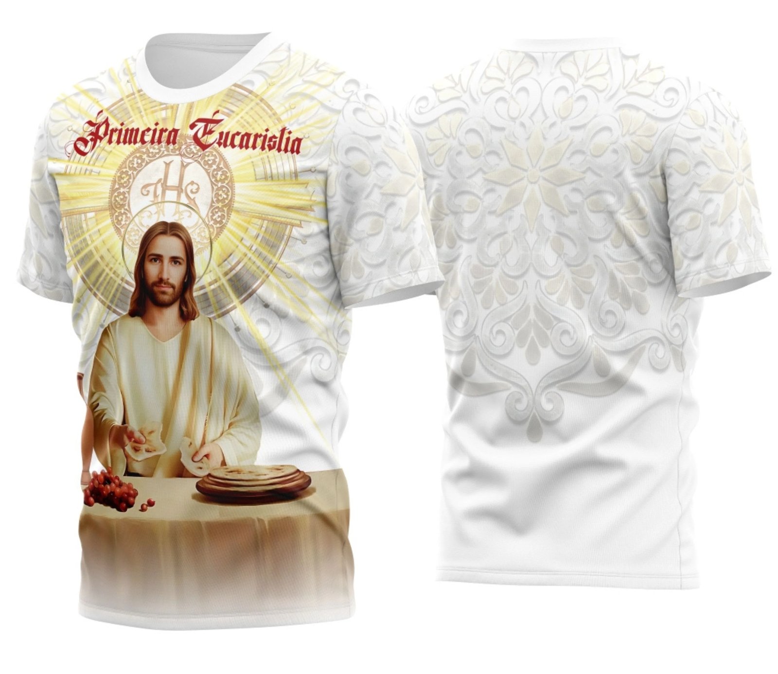 Arte Vetor Camisa Religião - Eucaristia | Modelo 19