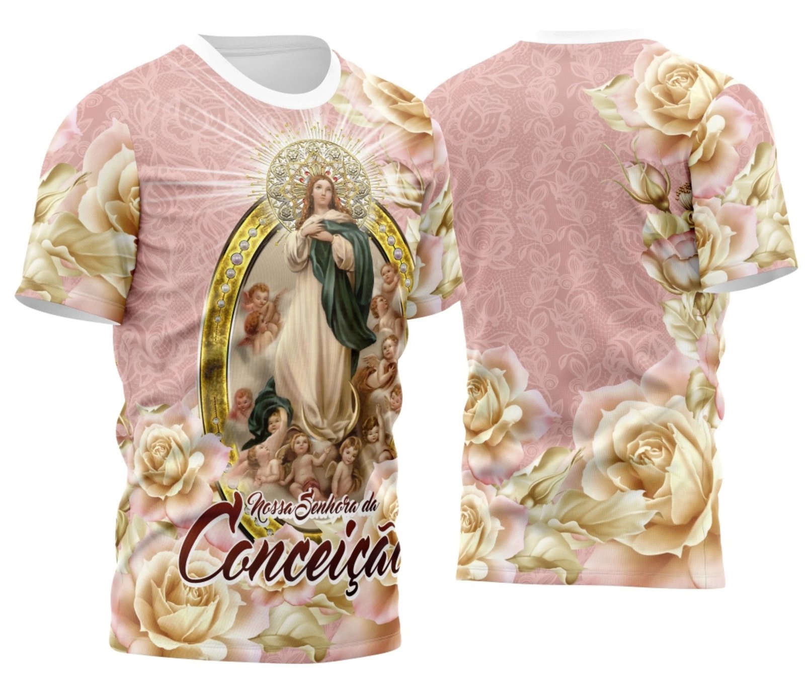Arte Vetor Camisa Religião - Nossa Senhora Imaculada Conceição | Modelo 05