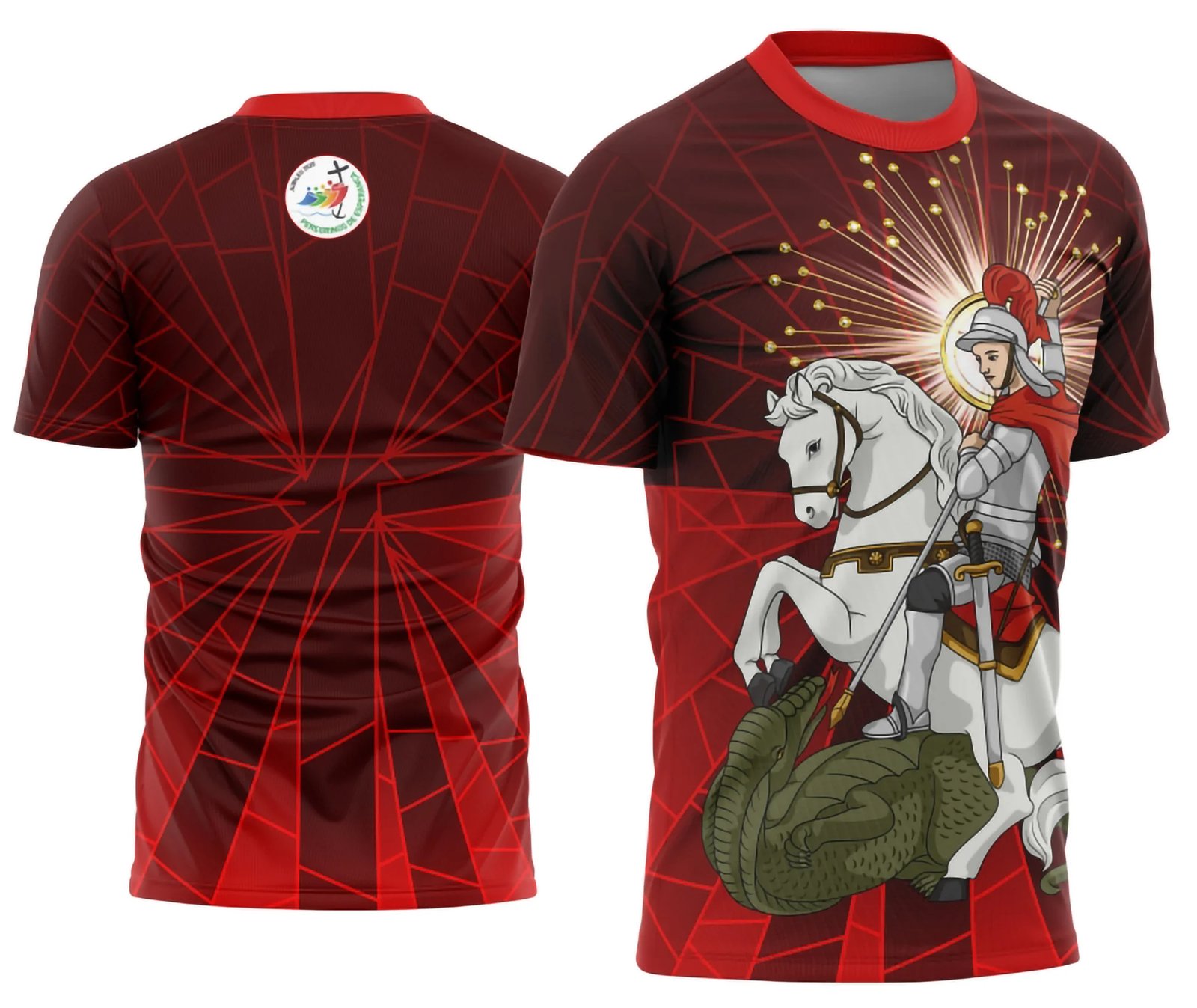 Arte Vetor Camisa Religião - São Jorge