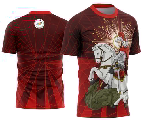 Arte Vetor Camisa Religião - São Jorge