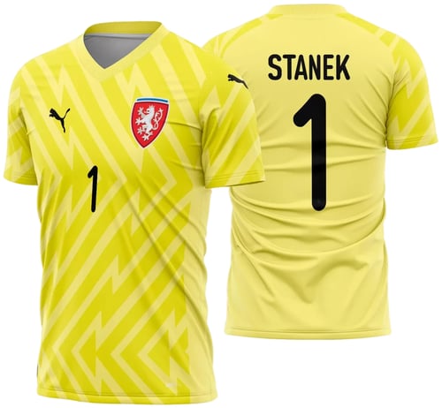 Arte Vetor Camisa Republica Tcheca Goleiro 2024 - 2025