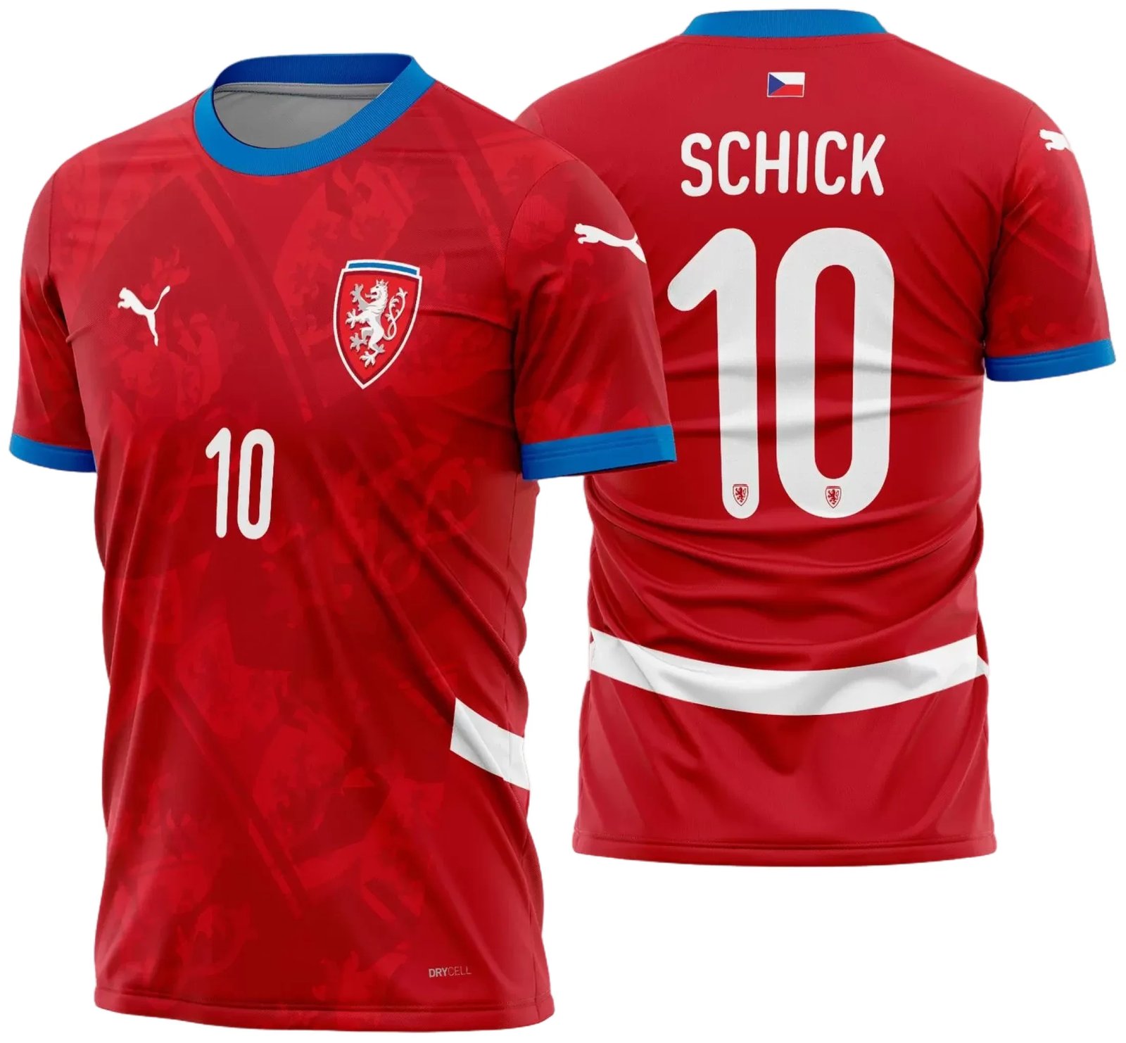 Arte Vetor Camisa Republica Tcheca Titular 2024 - 2025