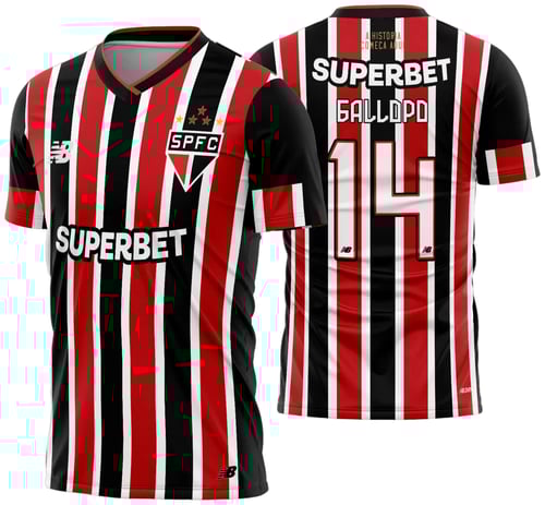 Arte Vetor Camisa São Paulo Reserva 2024 - 2025