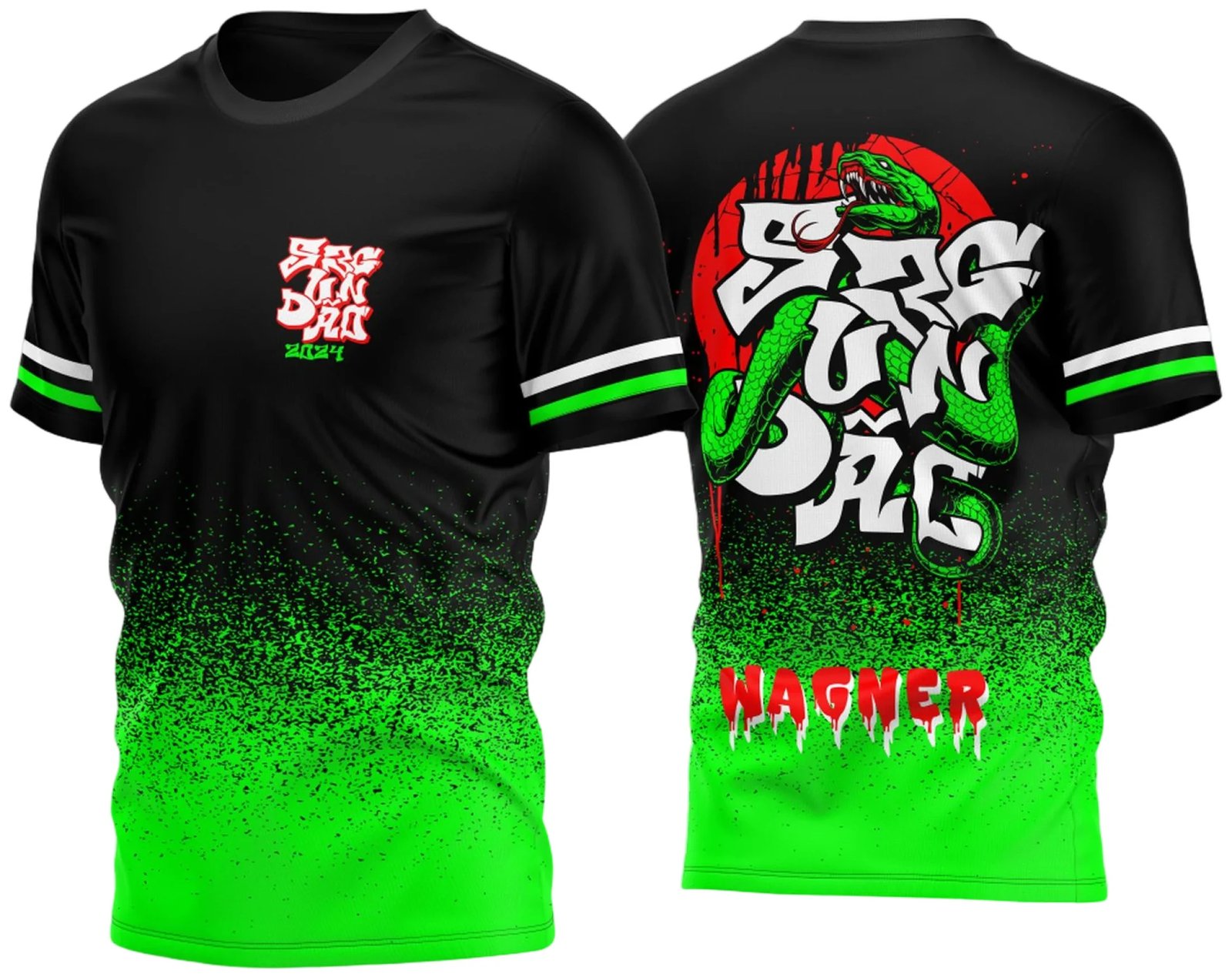 Arte Vetor Camisa Segundão 2024 Cobra Verde