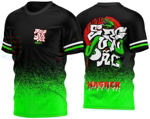 Arte Vetor Camisa Segundão 2024 Cobra Verde