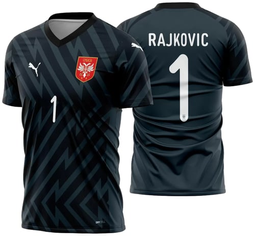 Arte Vetor Camisa Servia Goleiro 2024 - 2025