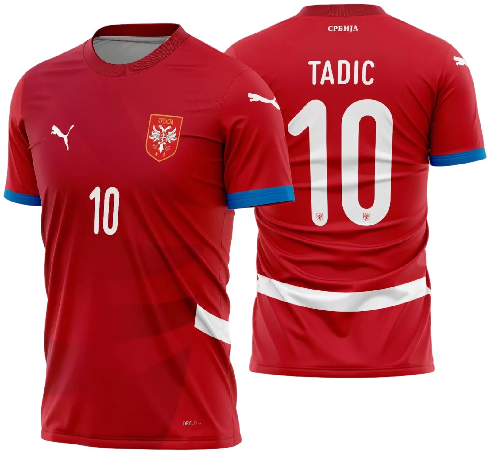 Arte Vetor Camisa Servia Titular 2024 - 2025