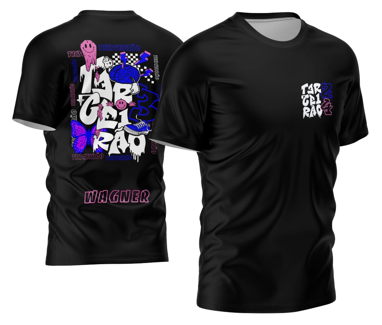 Arte Vetor Camisa Terceirão 2026 Borboleta