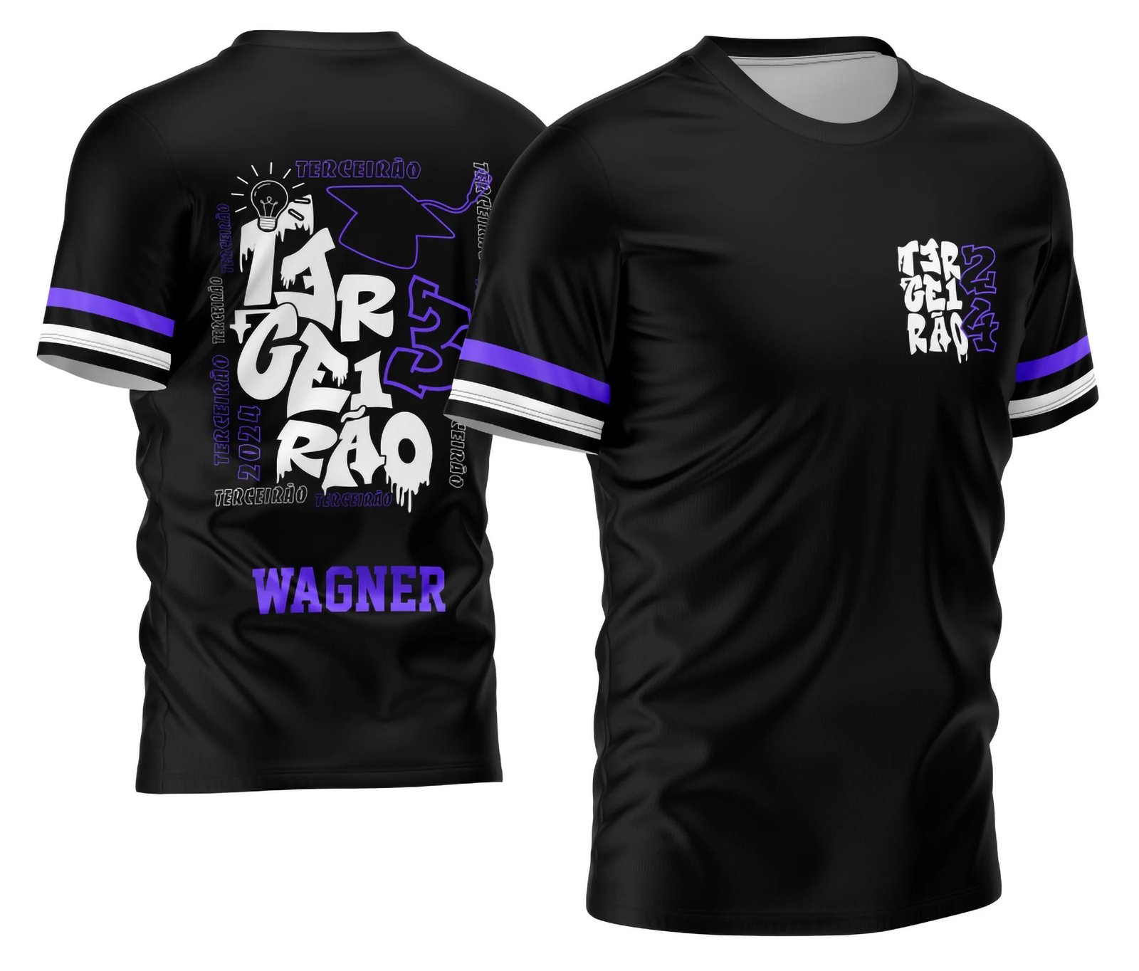 Arte Vetor Camisa Terceirão 2026 Lâmpada e Chapéu